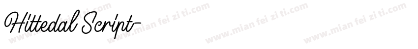 Hittedal Script字体转换